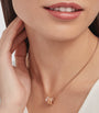 Rose Gold and Demi Pavé Diamond Serpenti Viper Necklace