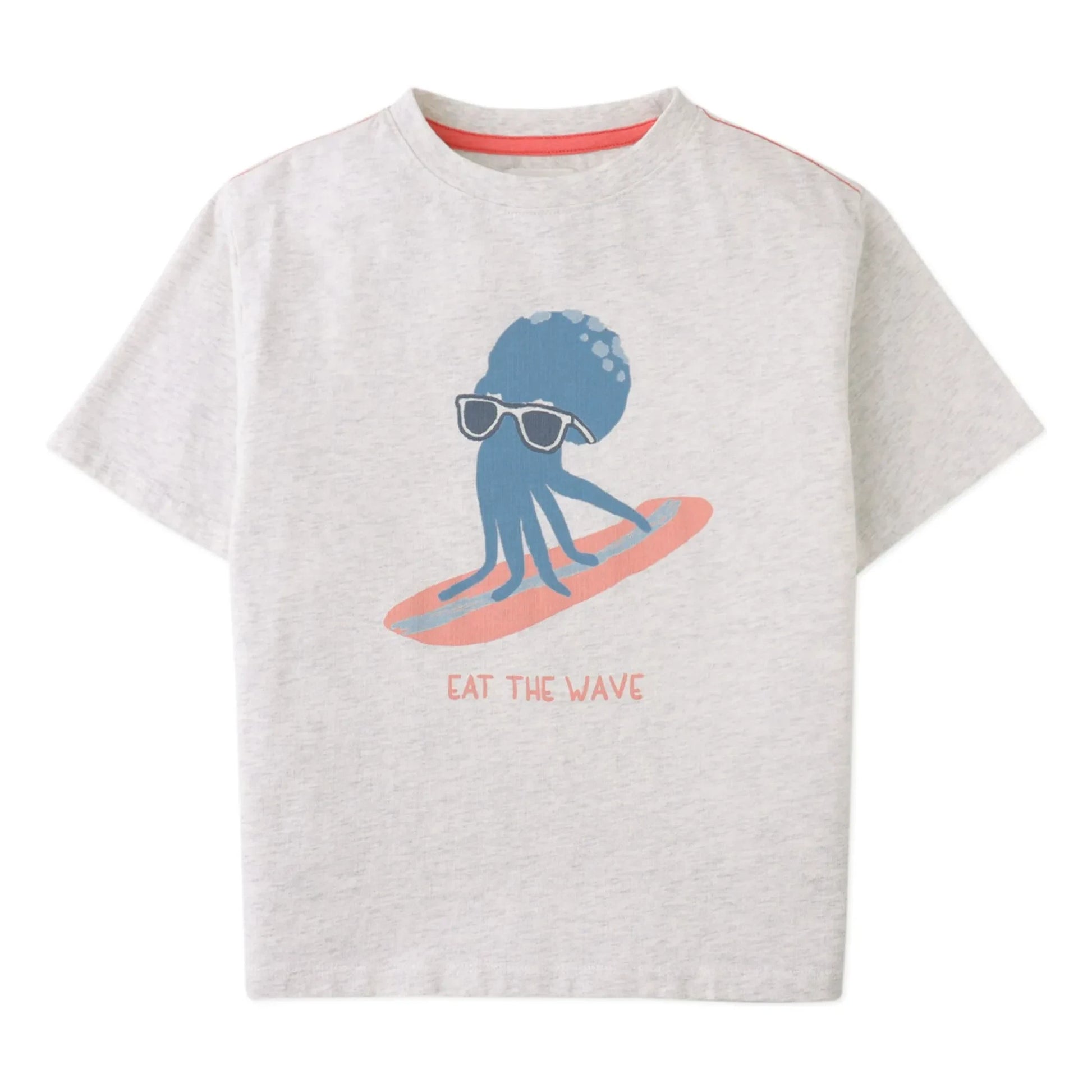 Gingersnaps - Oruo Octopus T-shirt | Heather grey