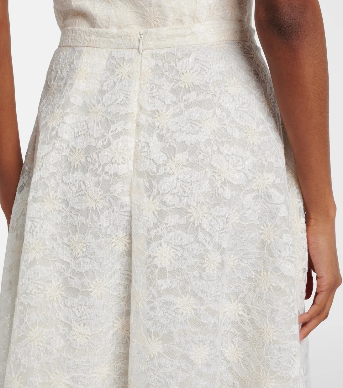 Max Mara - Avena embroidered midi skirt