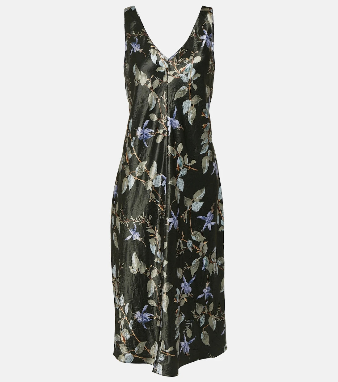 Vince - Floral satin midi dress