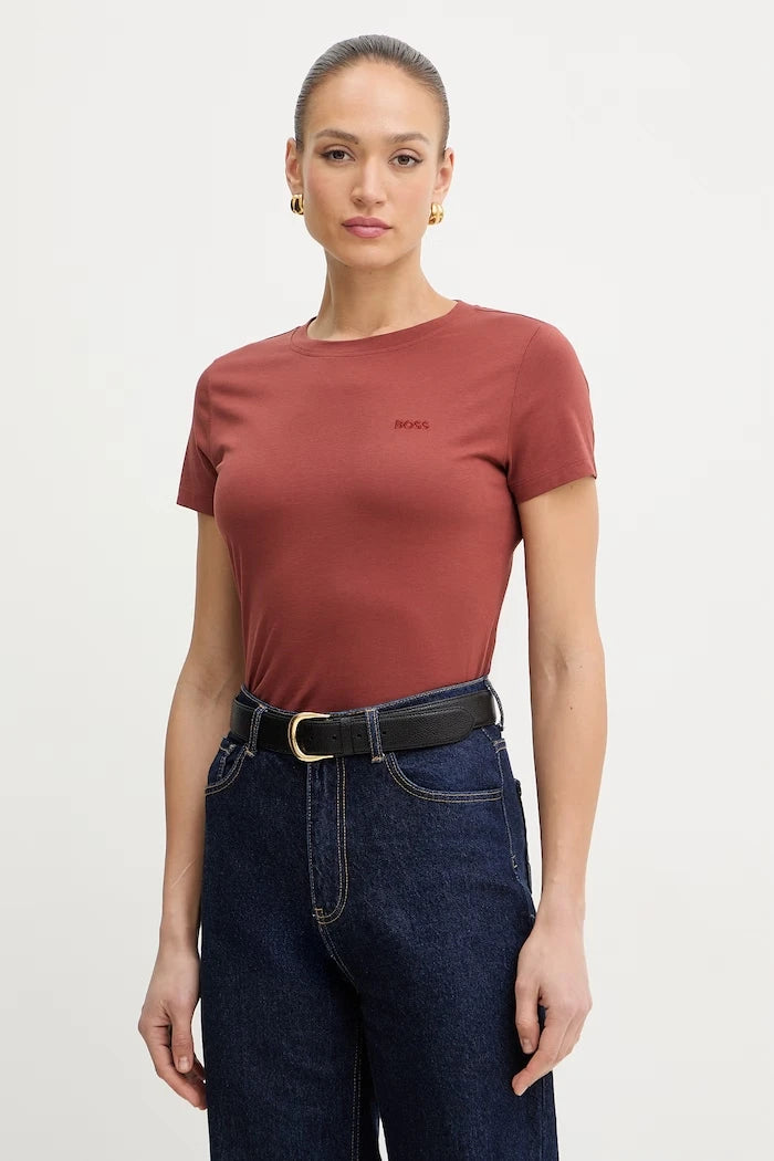 BOSS Orange basic kadın pamuklu T-shirt C Esogo 1