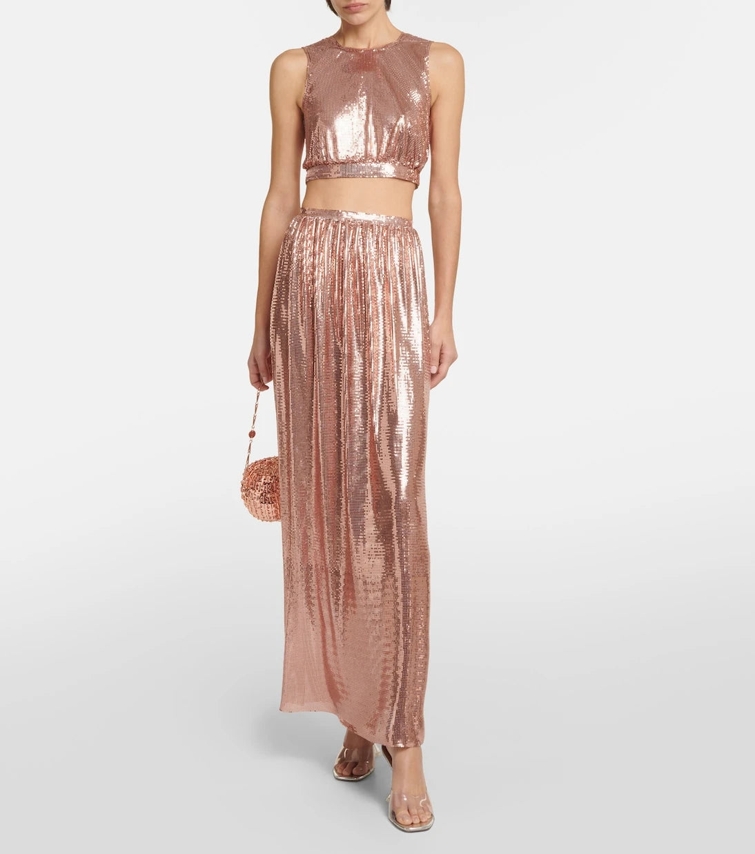 Rabanne - Metallic mesh top
