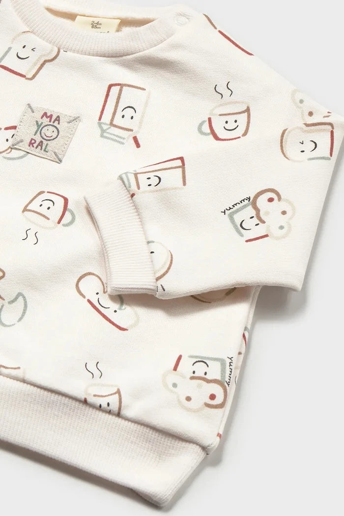 Mayoral Newborn суичър за бебе с памук