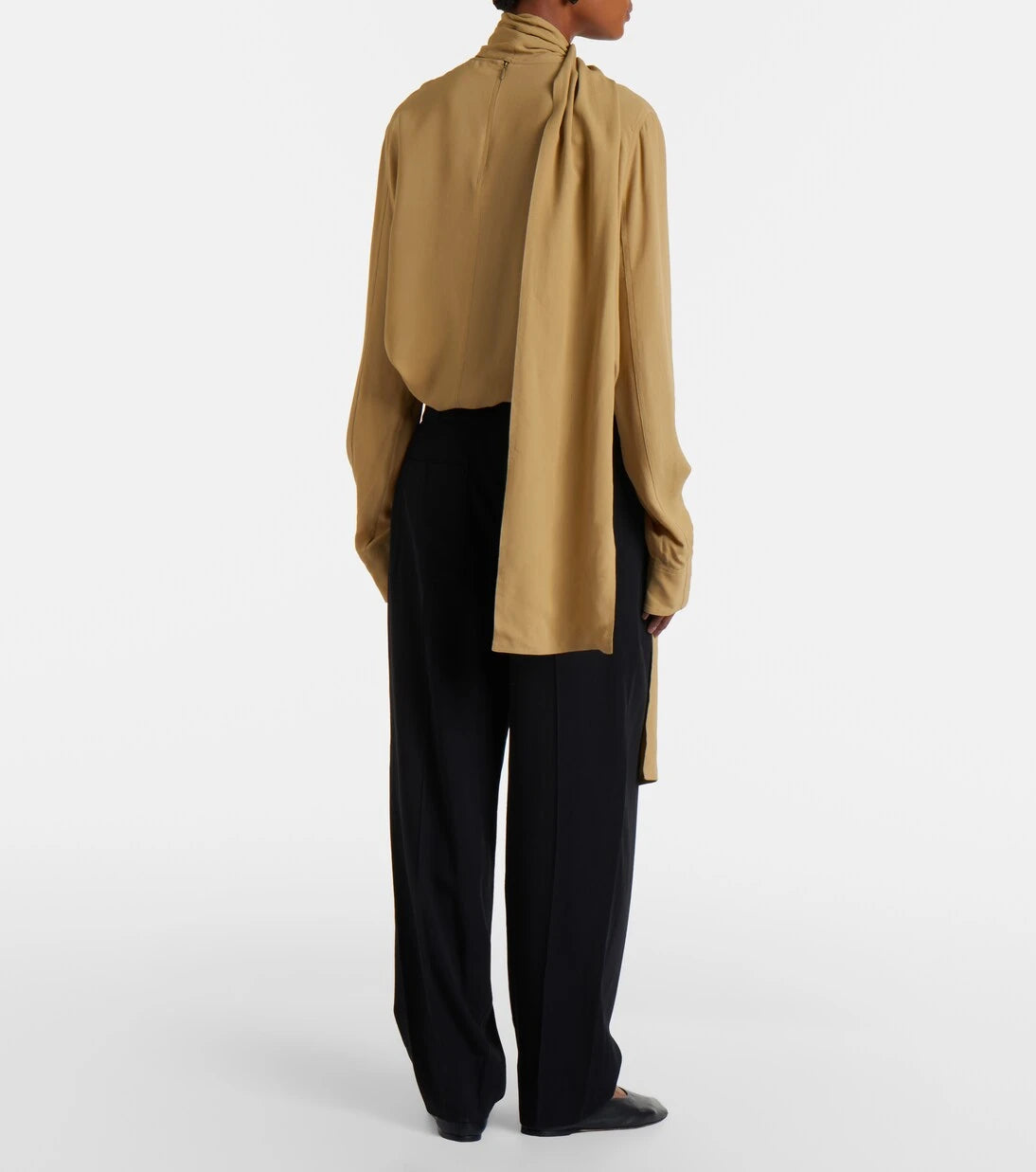 Toteme - Pleated cotton wide-leg pants