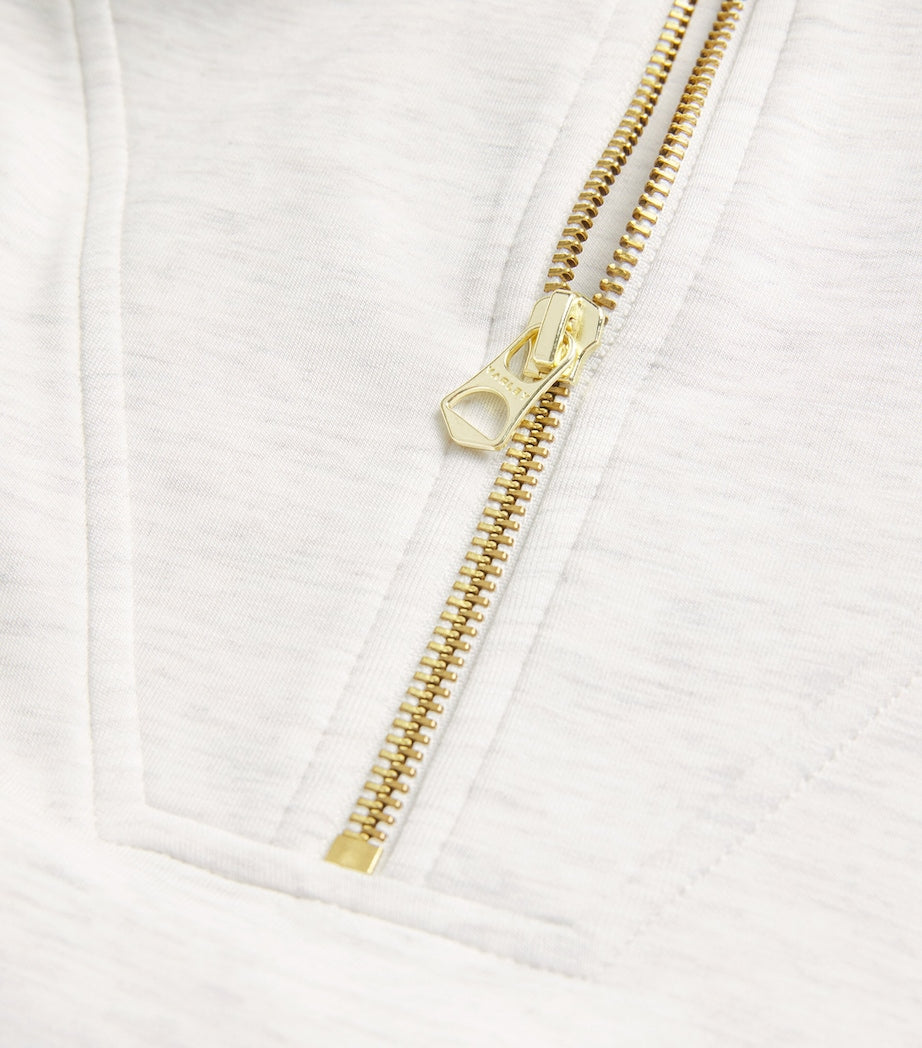Varley Ivory DoubleSoft Hawley Half-Zip Sweatshirt