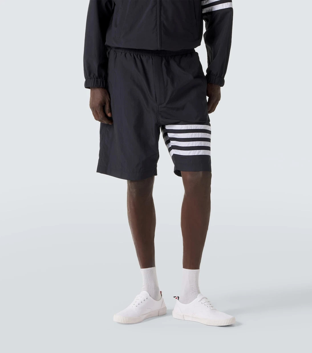 Thom Browne - 4-Bar ripstop shorts