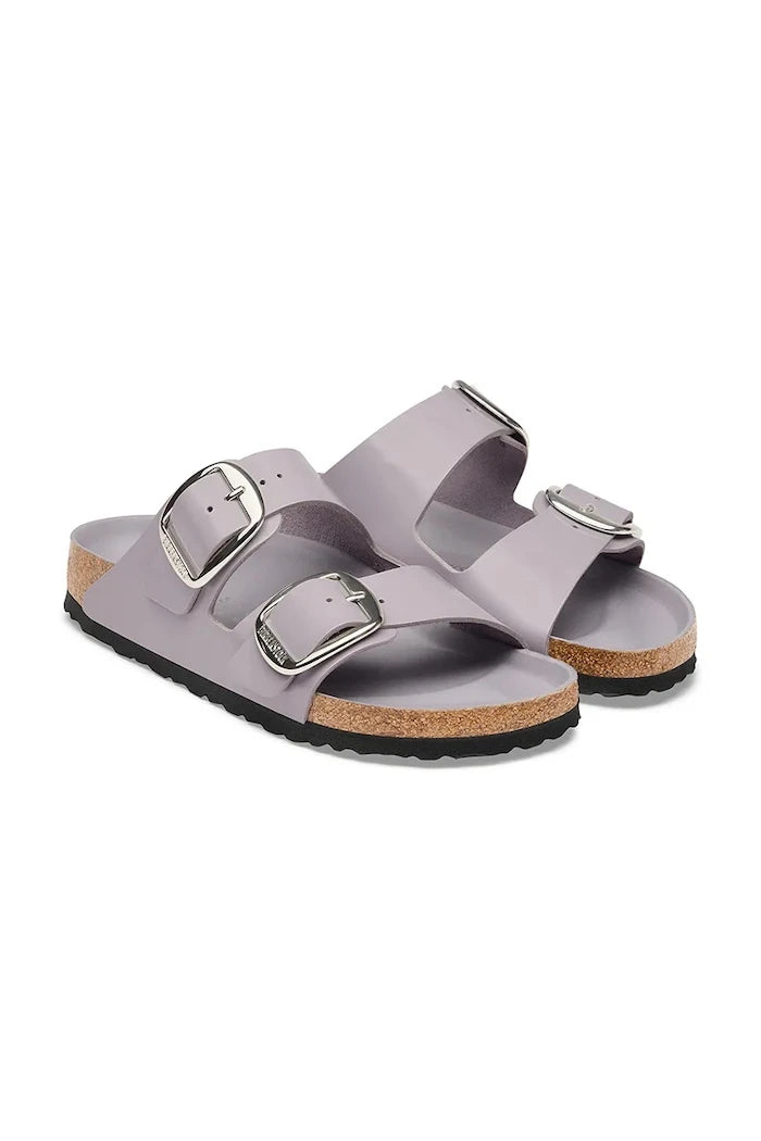 Birkenstock Kadın Deri Terlik Arizona Big Buckle Natural Leather Patent