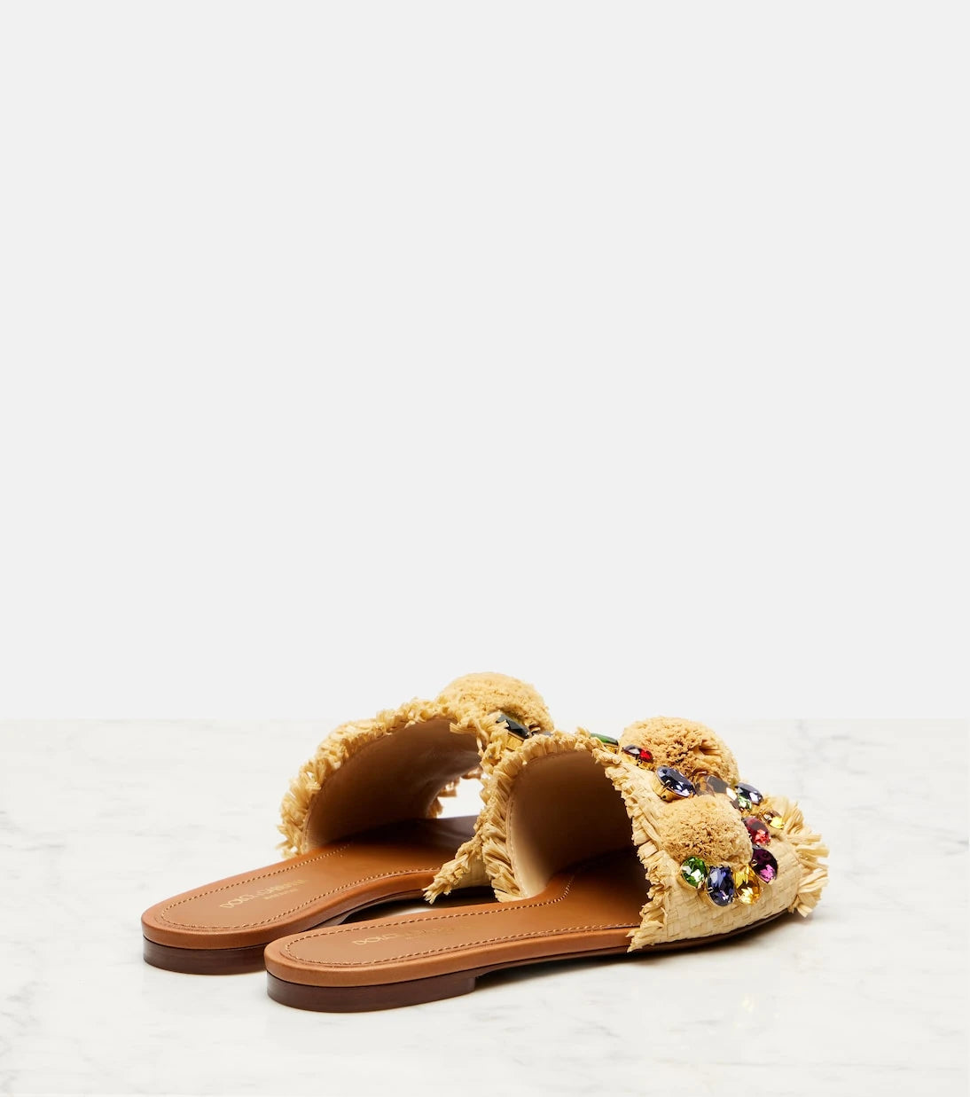 Dolce&Gabbana - شرائح مزخرفة بتأثير الرافيا