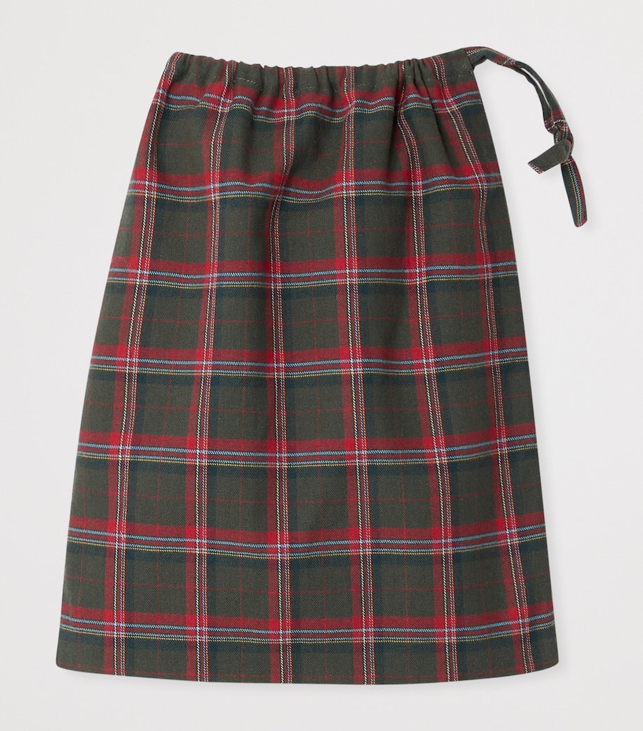 Cotton Plaid Pyjama Set (4-8 Years)