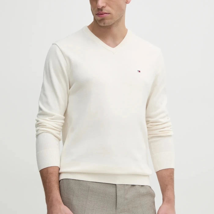 Tommy Hilfiger erkek pamuklu kazak