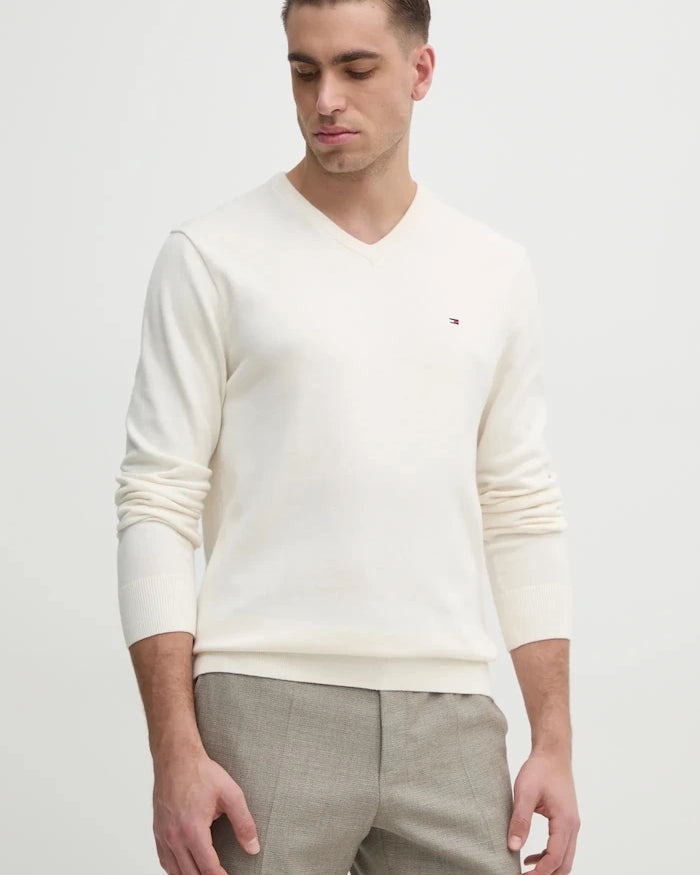 Tommy Hilfiger erkek pamuklu kazak