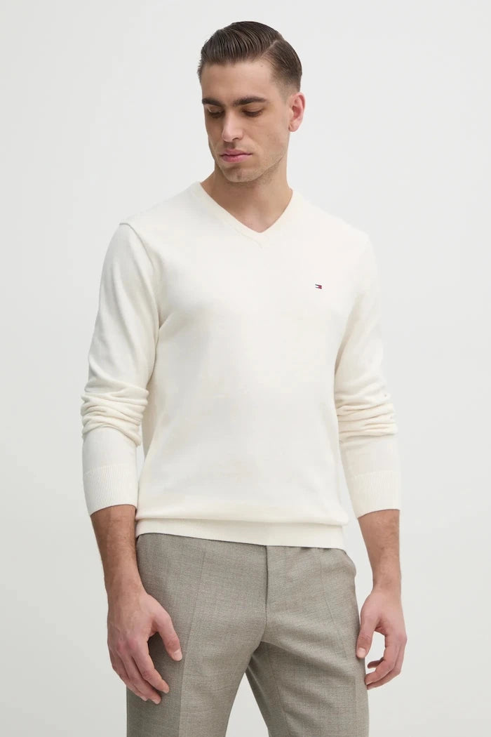 Tommy Hilfiger erkek pamuklu kazak