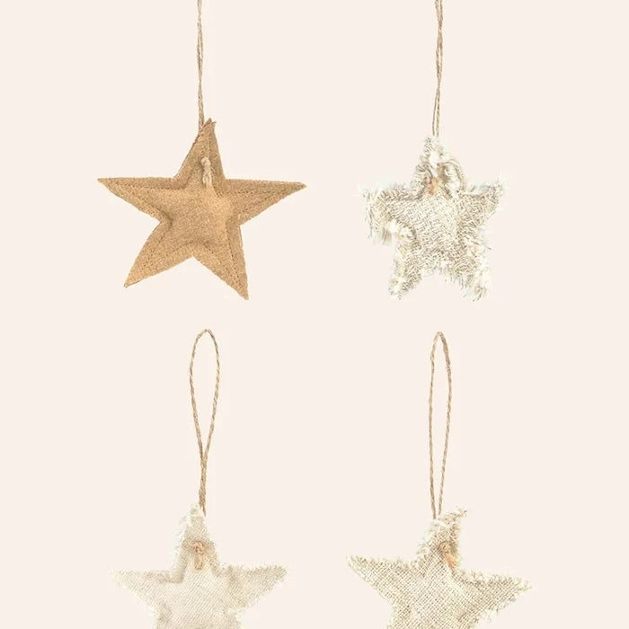 Calma House Star Christmas Dekoratif Süs (4 adet) 10 cm