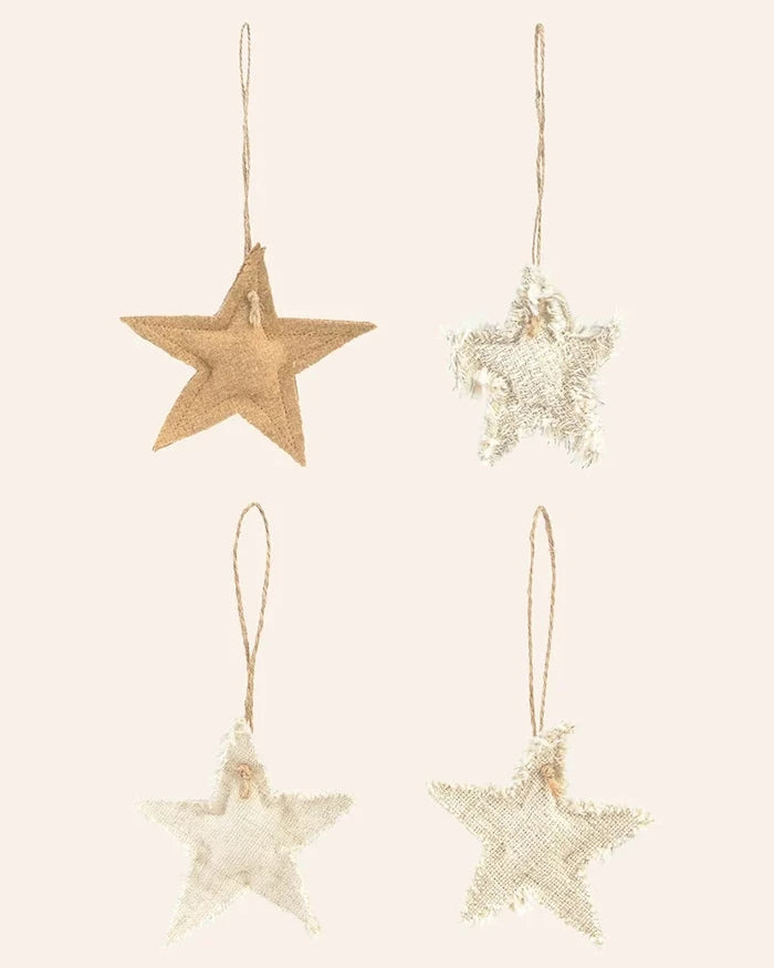 Calma House Star Christmas Dekoratif Süs (4 adet) 10 cm