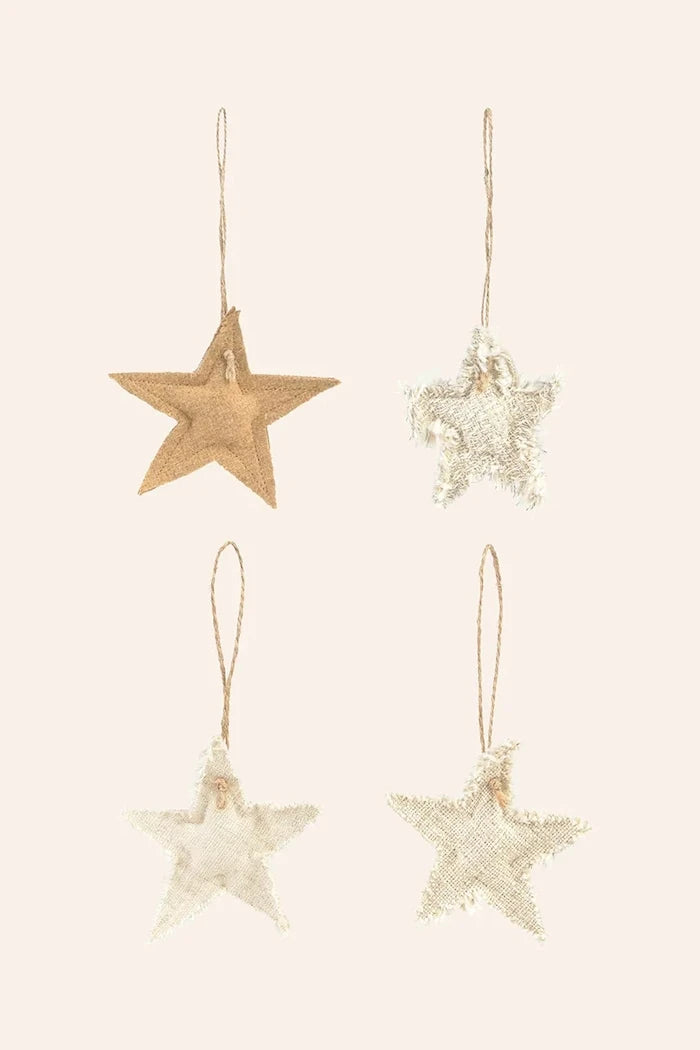 Calma House Star Christmas Dekoratif Süs (4 adet) 10 cm