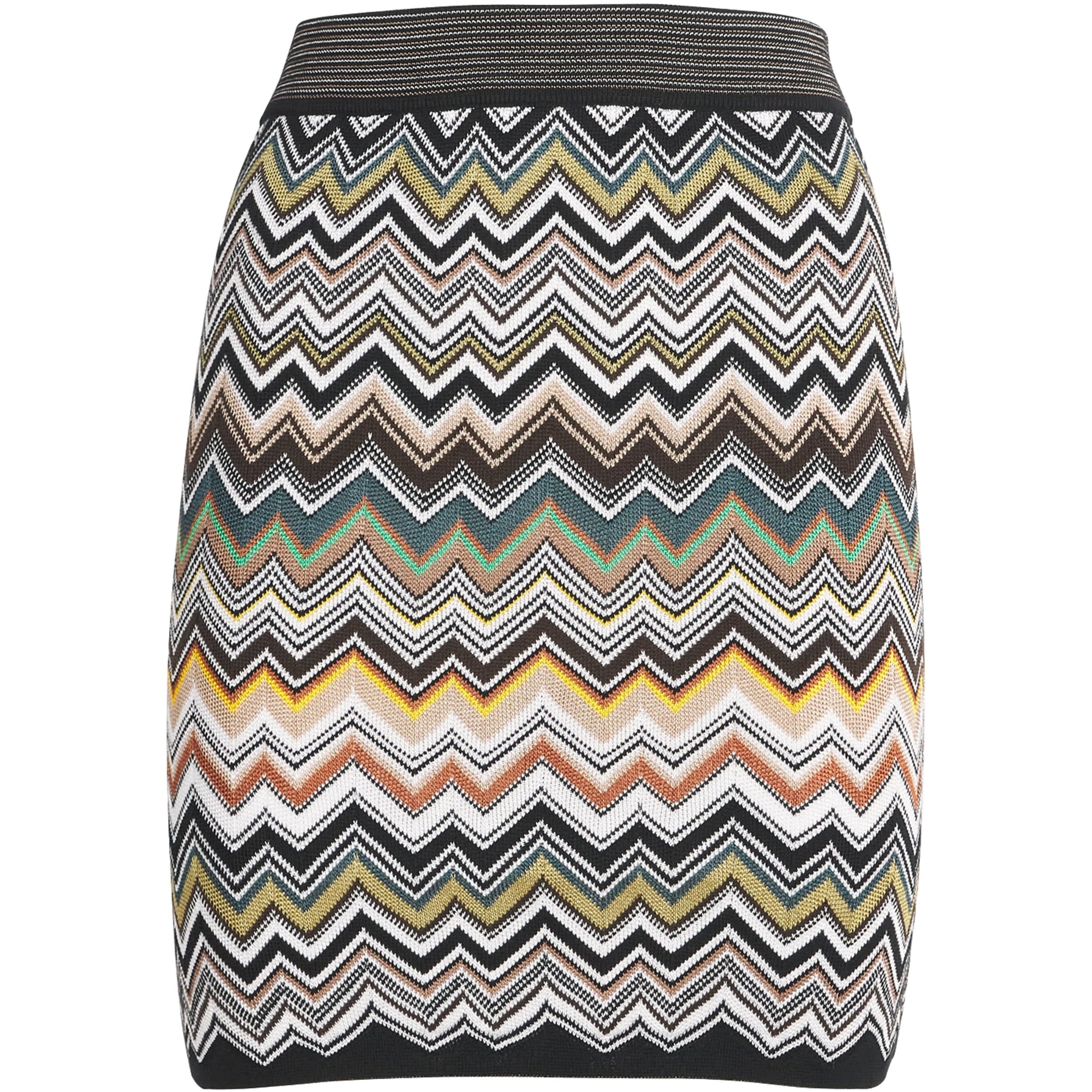 Multi Zigzag Mini Skirt