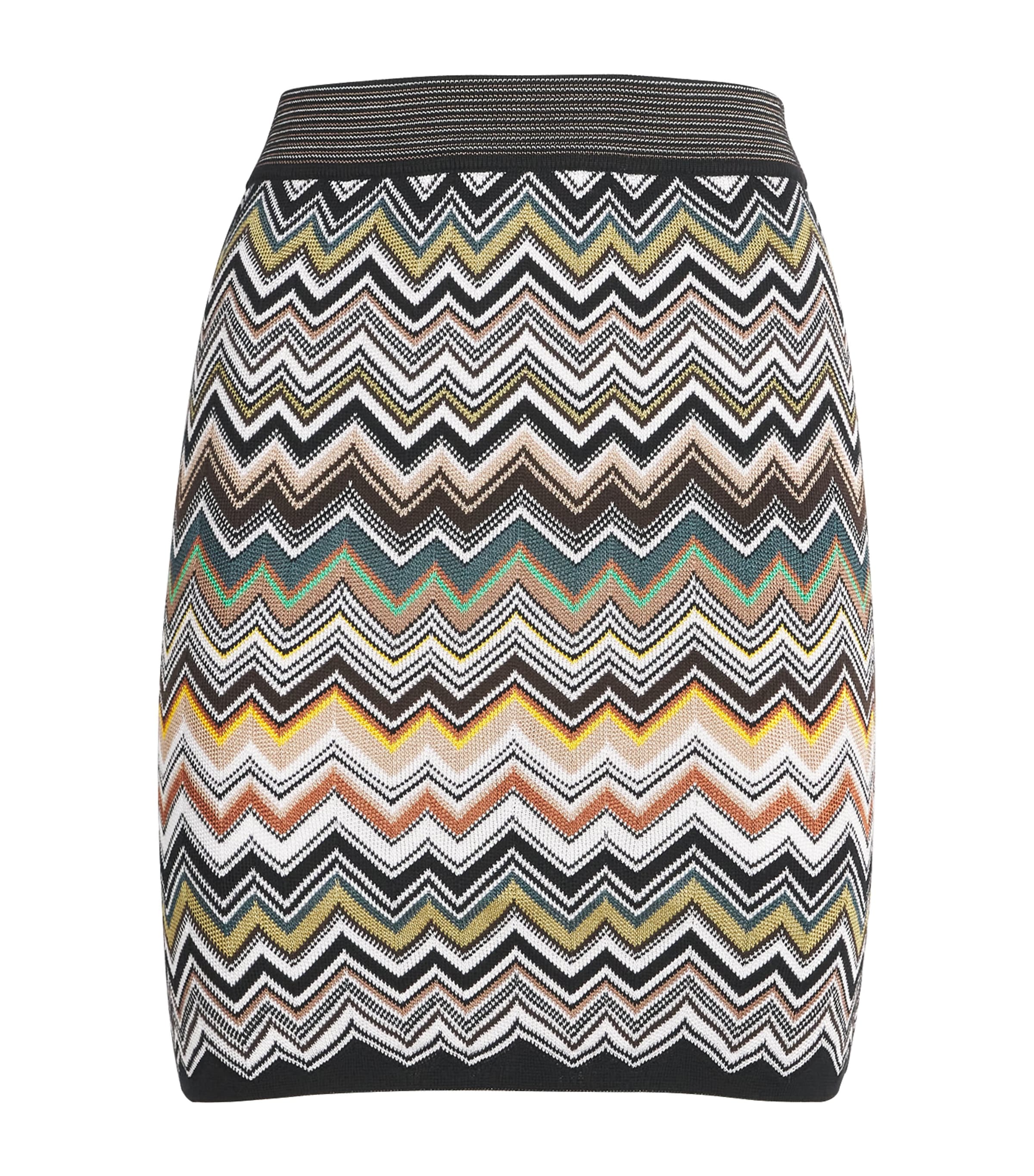 Multi Zigzag Mini Skirt