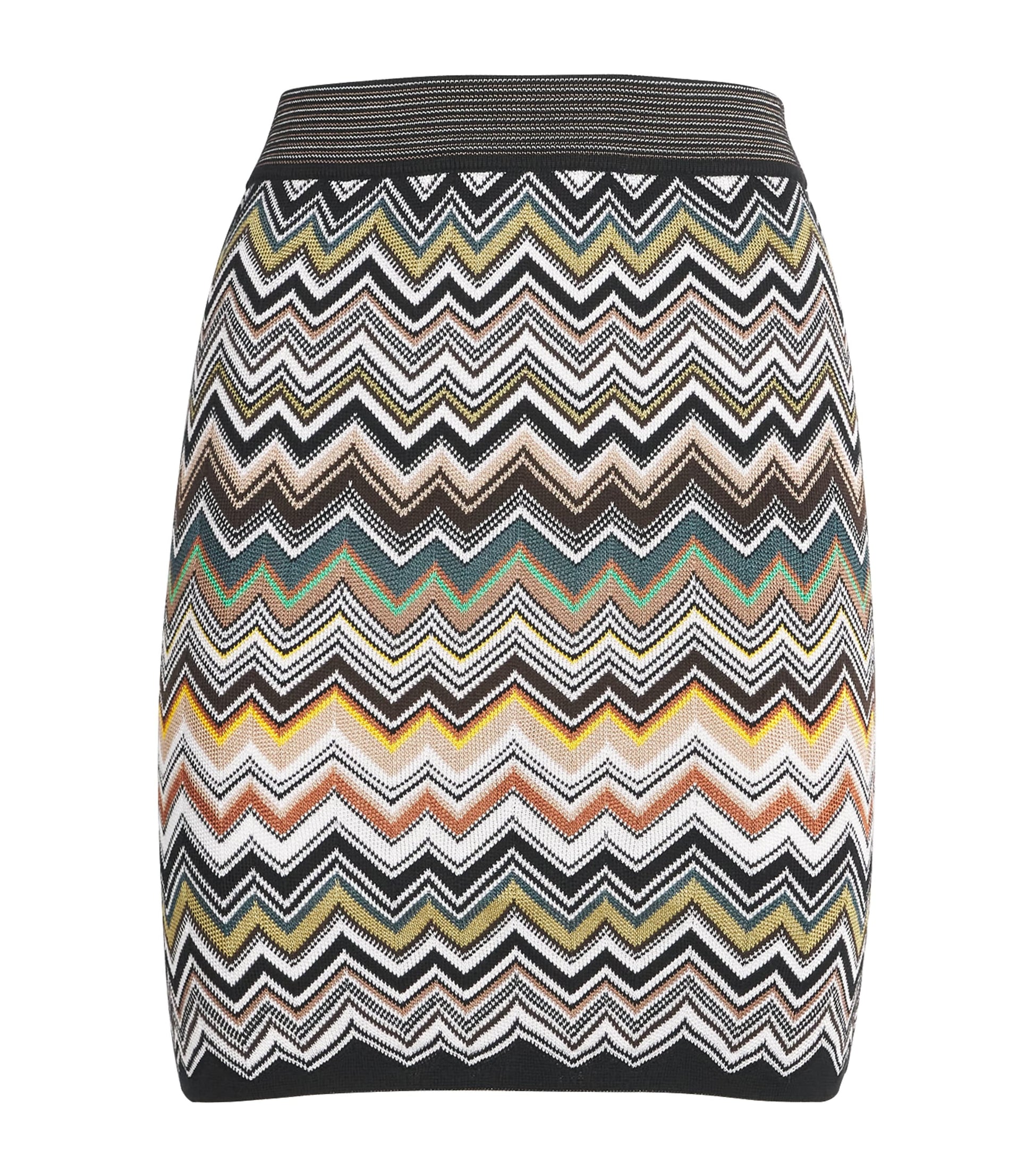 Multi Zigzag Mini Skirt