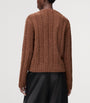 LOEWE Brown Wool Cable-Knit Sweater