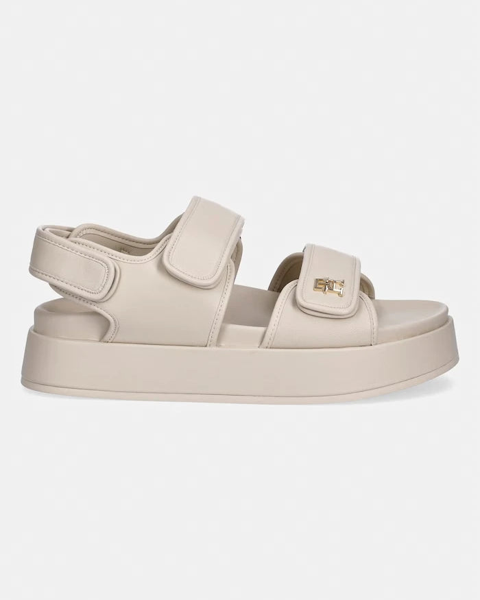 Tommy Hilfiger Kadın Platform Deri Sandalet LEATHER SPORTY PLATFORM SANDAL