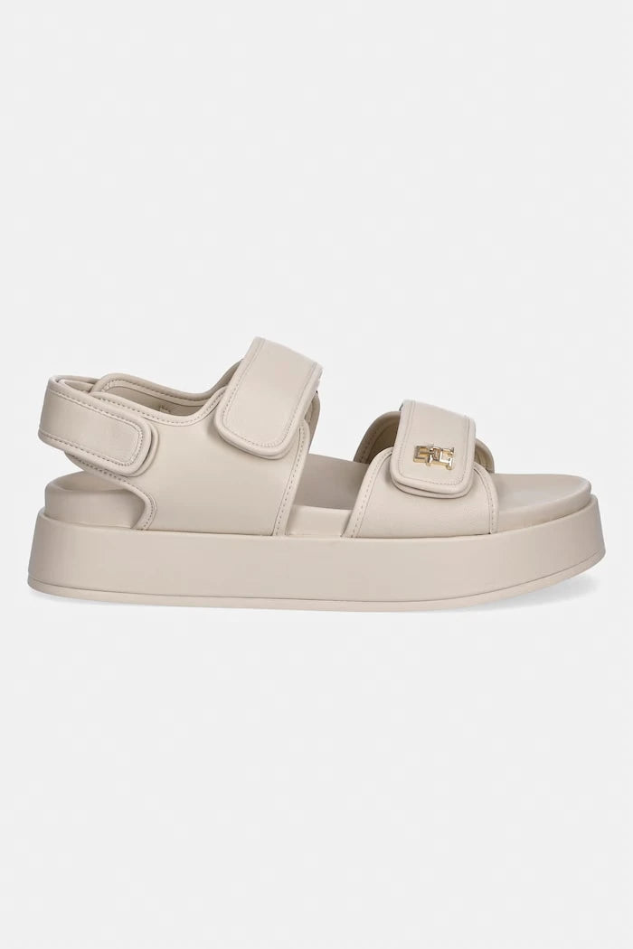 Tommy Hilfiger Kadın Platform Deri Sandalet LEATHER SPORTY PLATFORM SANDAL