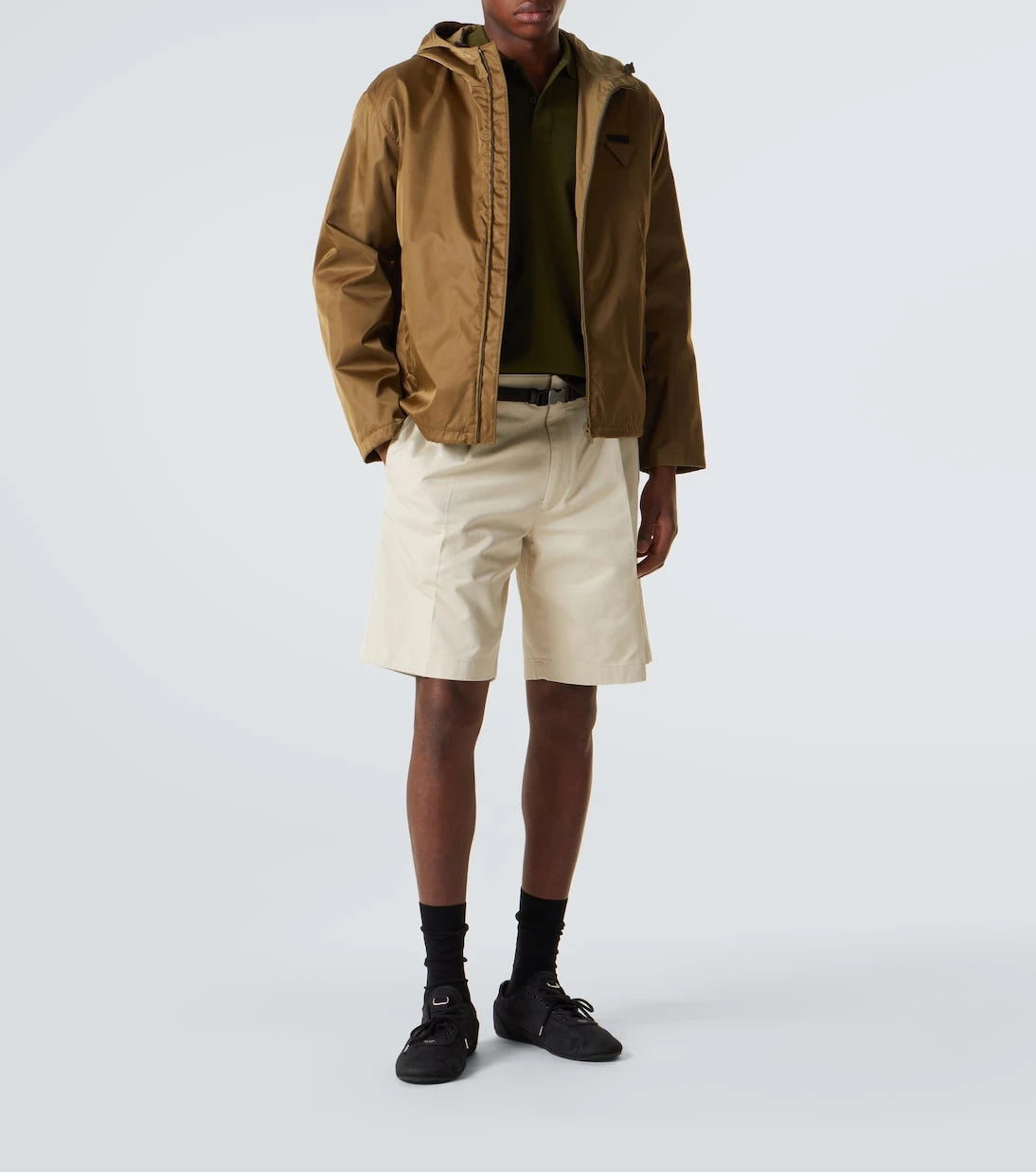 Prada - Collapse canvas sneakers