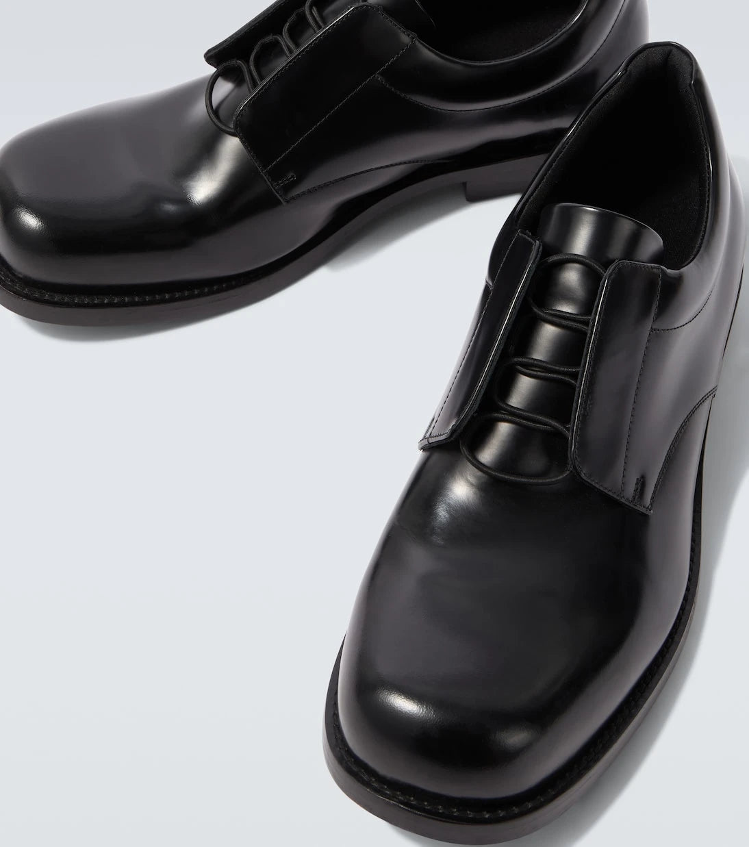 Balenciaga - Brushed leather Derby shoes