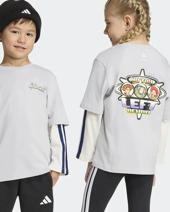 adidas блуза с дълги ръкави за деца от памук PIXAR TOY STORY