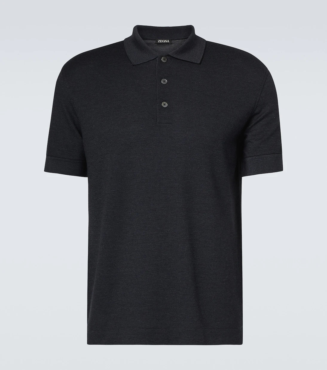 Zegna - Cotton and silk polo shirt