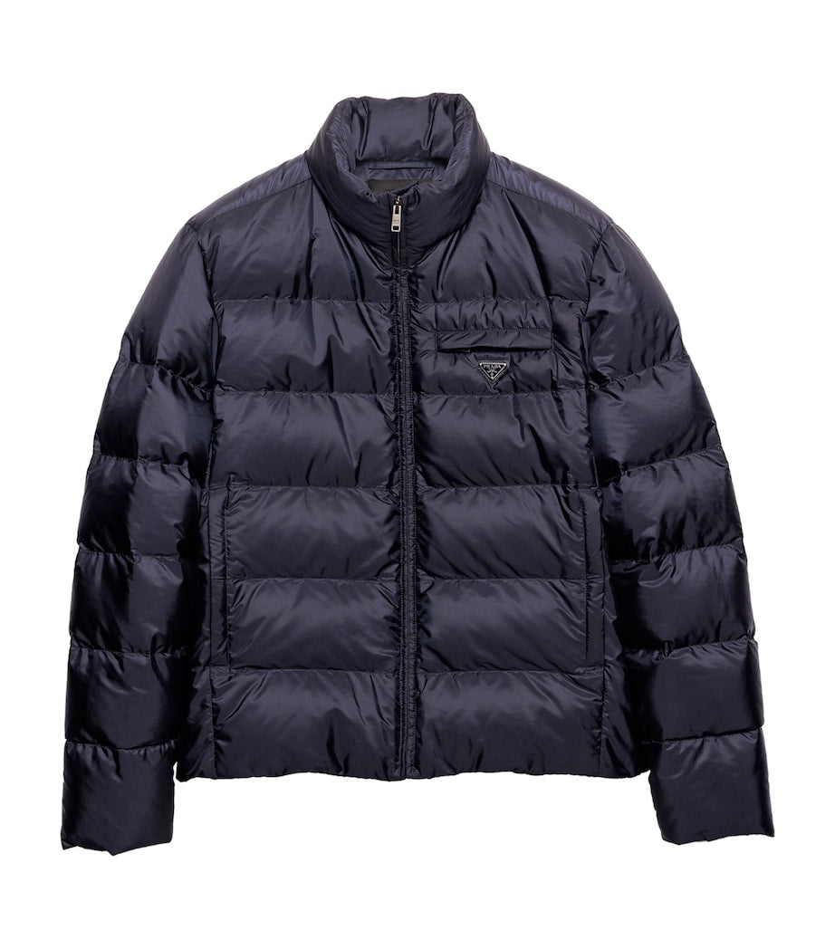 Prada Blue Re-Nylon Puffer Jacket