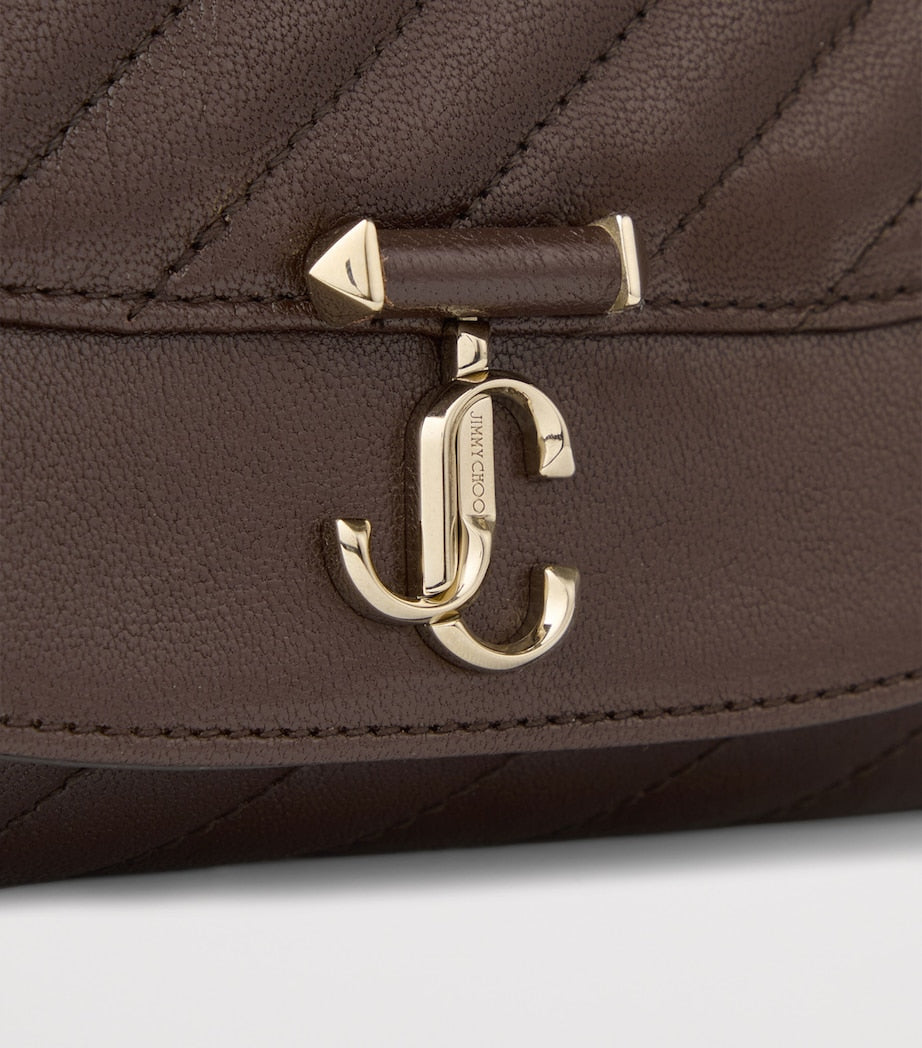 Jimmy Choo Brown Curve Wallet on Chain