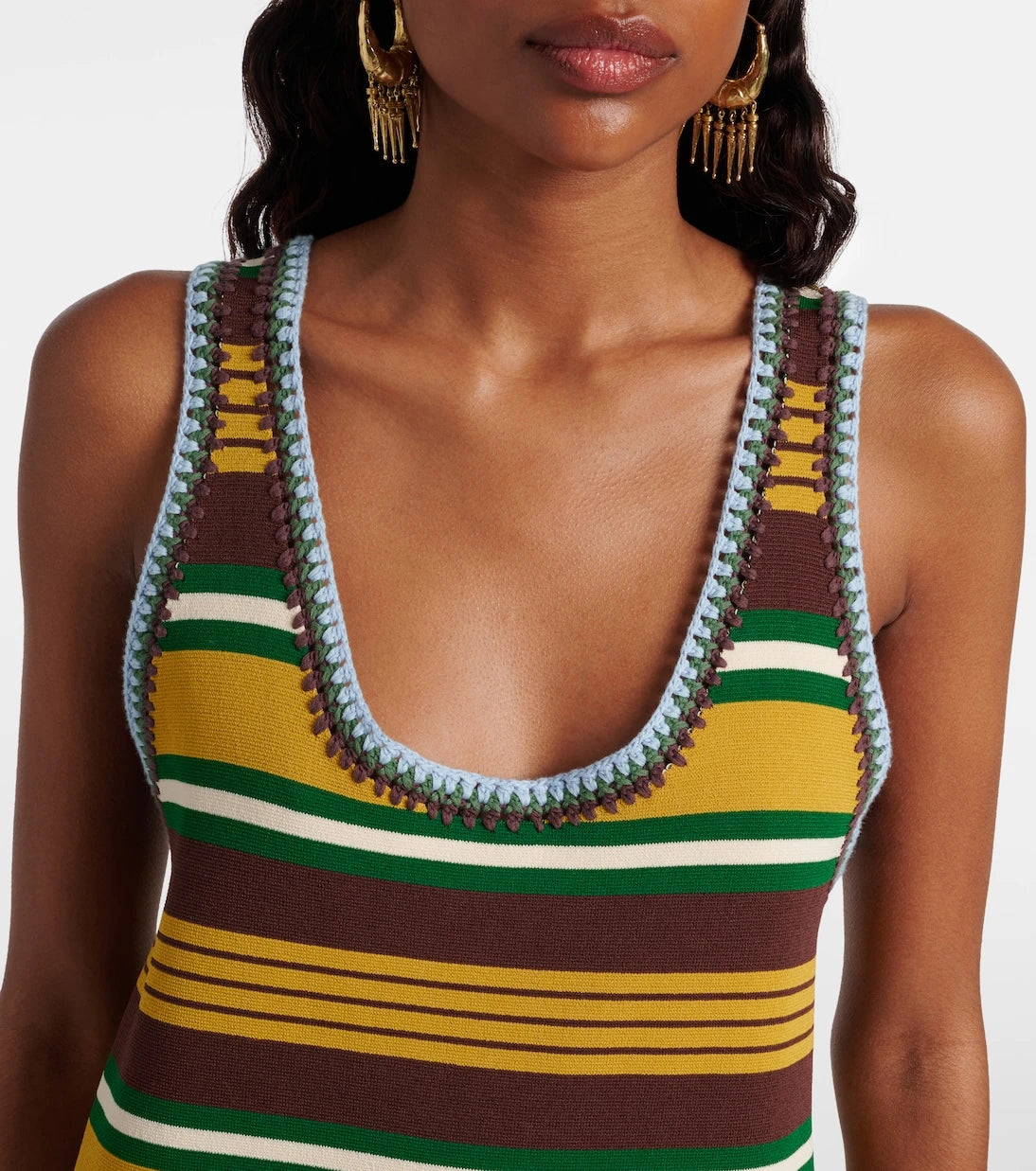 Alémais - Clover striped knitted minidress