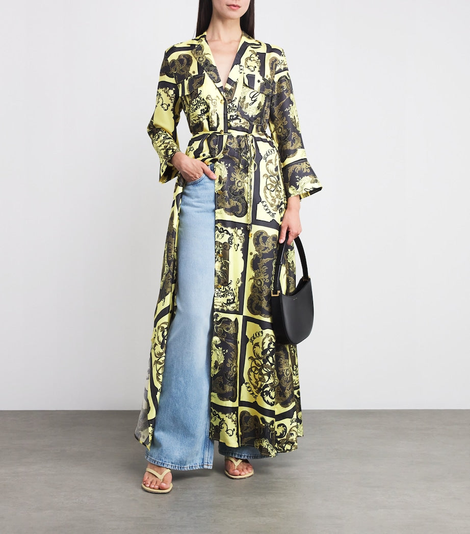 GANNI Multi Silk Ornate Maxi Dress