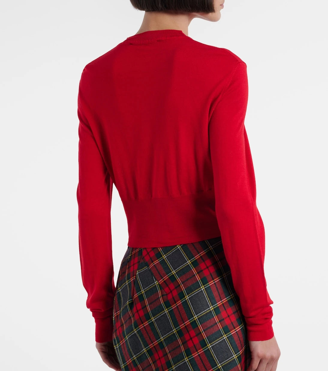 Vivienne Westwood - Bea cropped wool and silk cardigan
