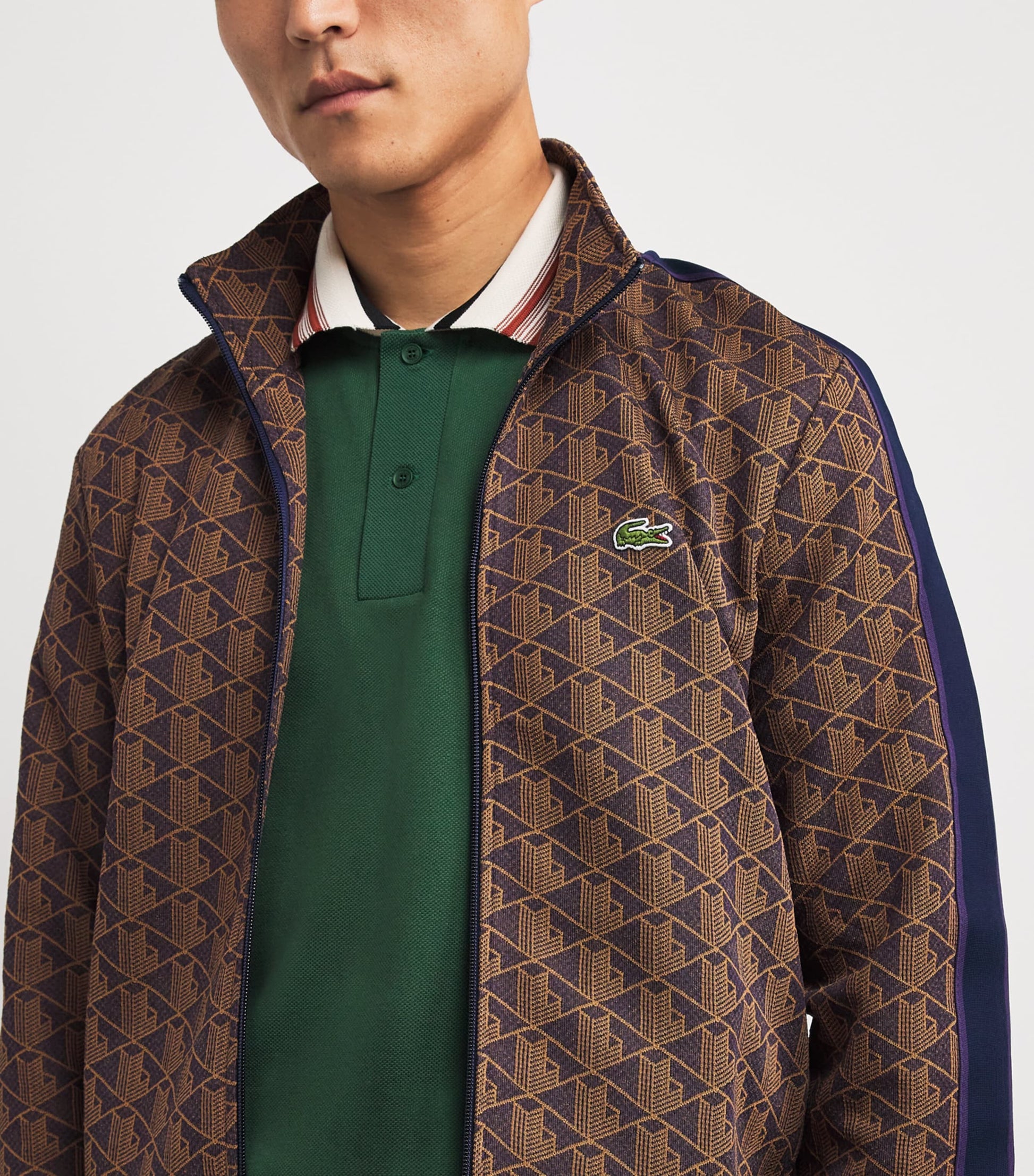 Jacquard Logo Track Jacket