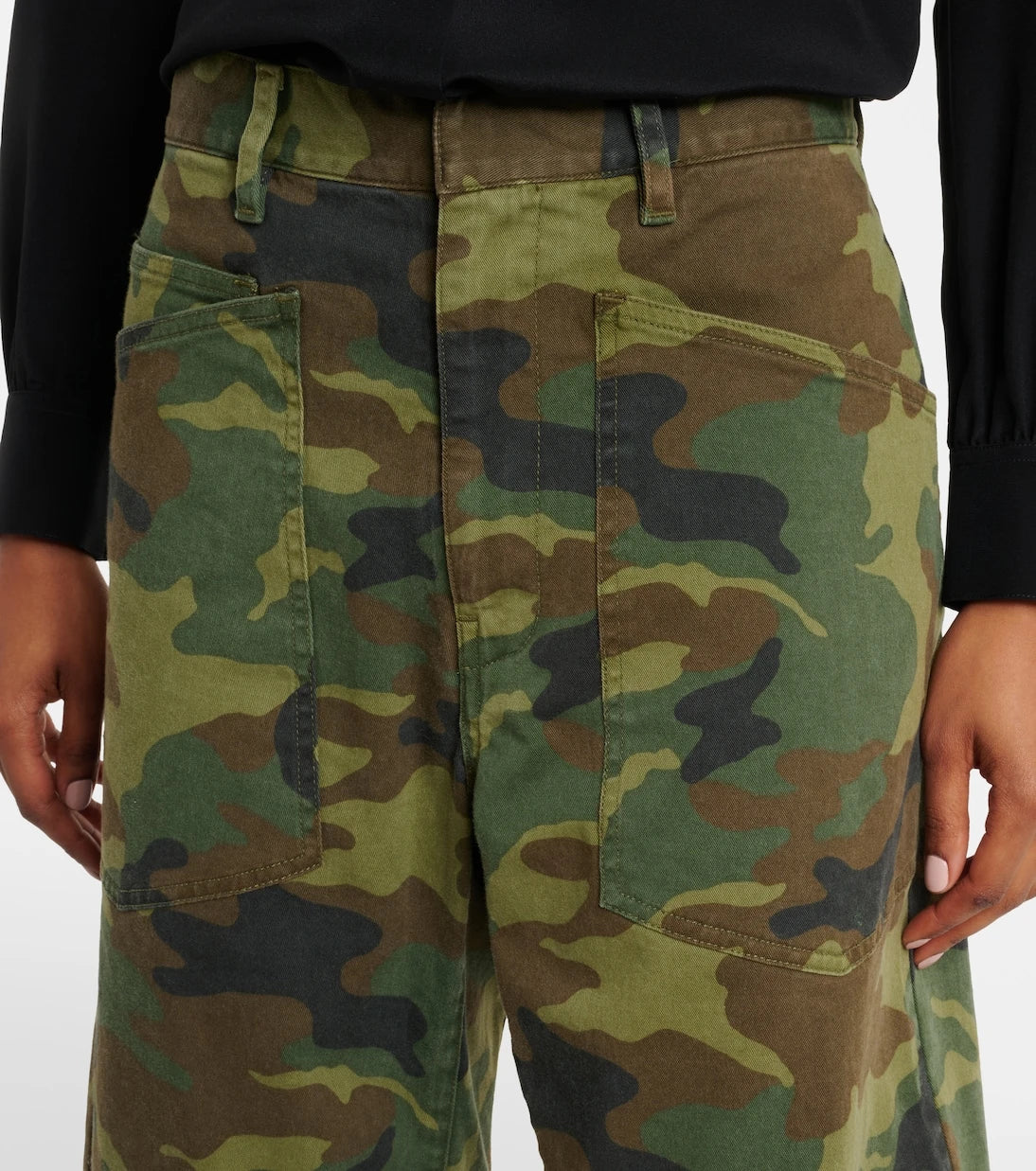 Nili Lotan - Shon camouflage barrel-leg pants