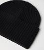 Cashmere Rib-Knit Beanie