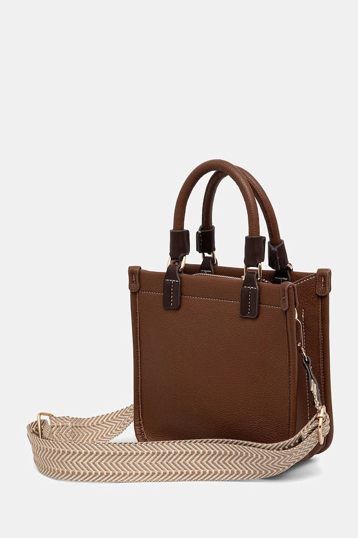 Medicine suni deri crossbody kadın çantası