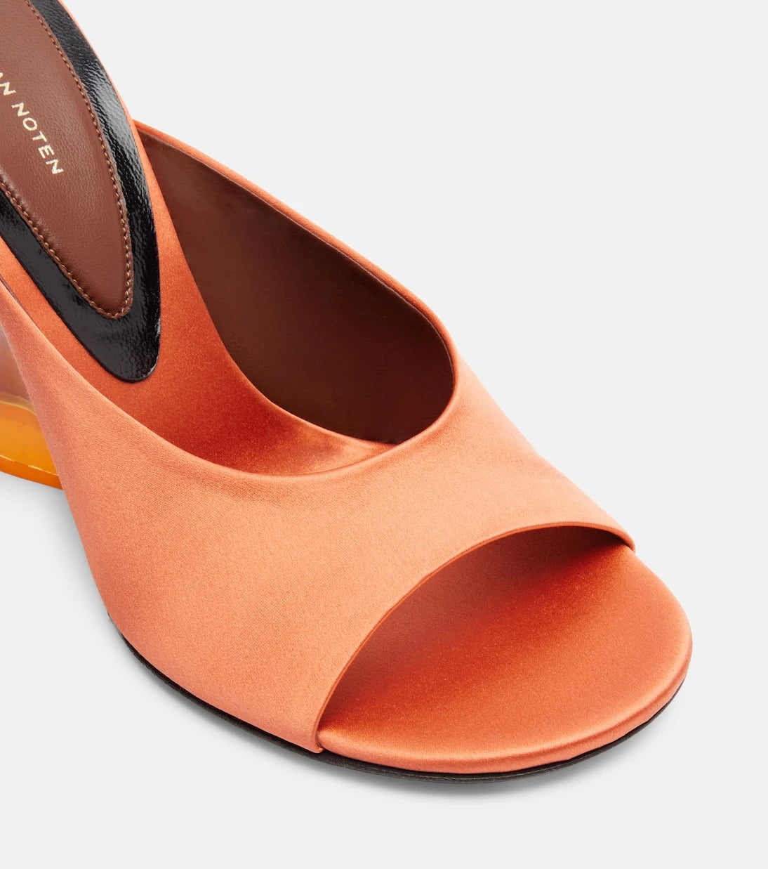 Dries Van Noten - Satin wedge mules