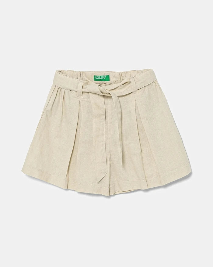 United Colors of Benetton Çocuk Keten Şort