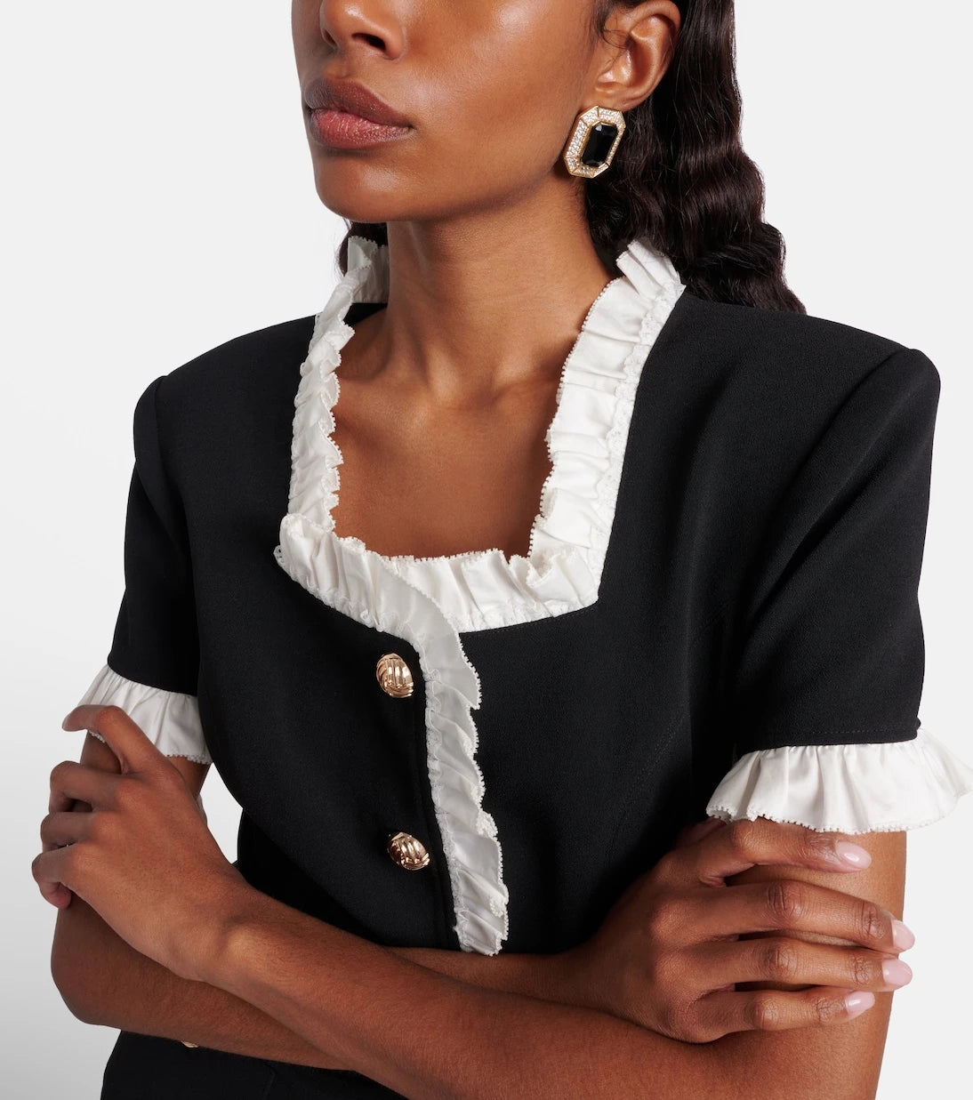 Self-Portrait - Embellished earrings