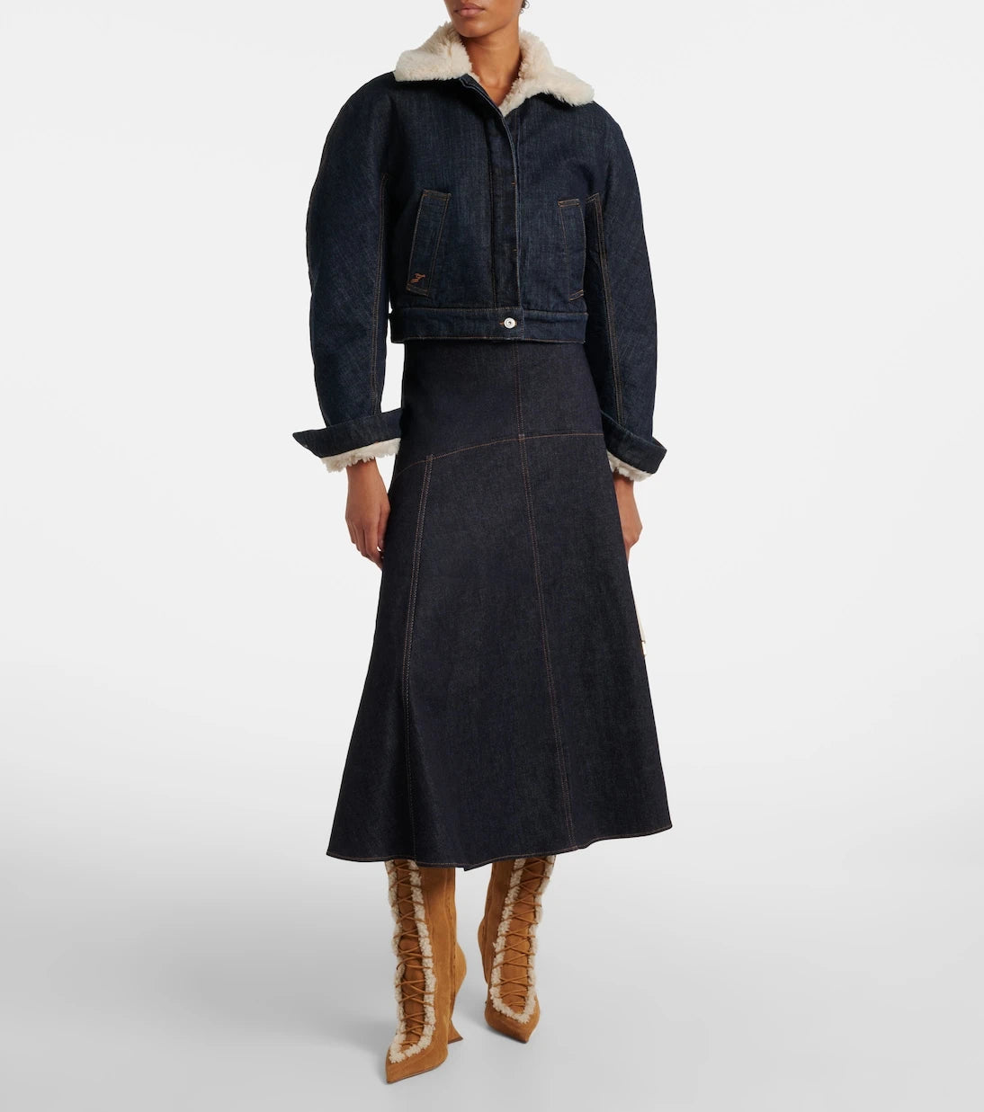 Paris Texas - Nina 105 suede knee-high boots