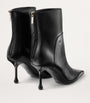 Jimmy Choo Black Cycas 80 Lambskin Ankle Boots
