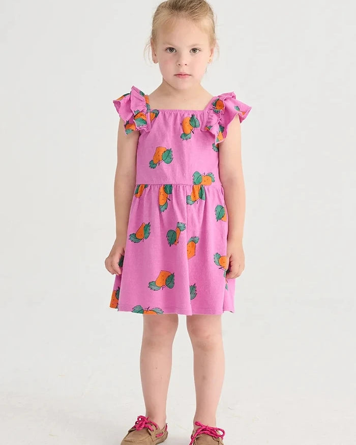 Bobo Choses Tangerine Çocuk Pamuk Elbise