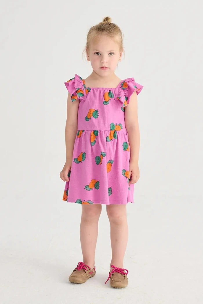 Bobo Choses Tangerine Çocuk Pamuk Elbise