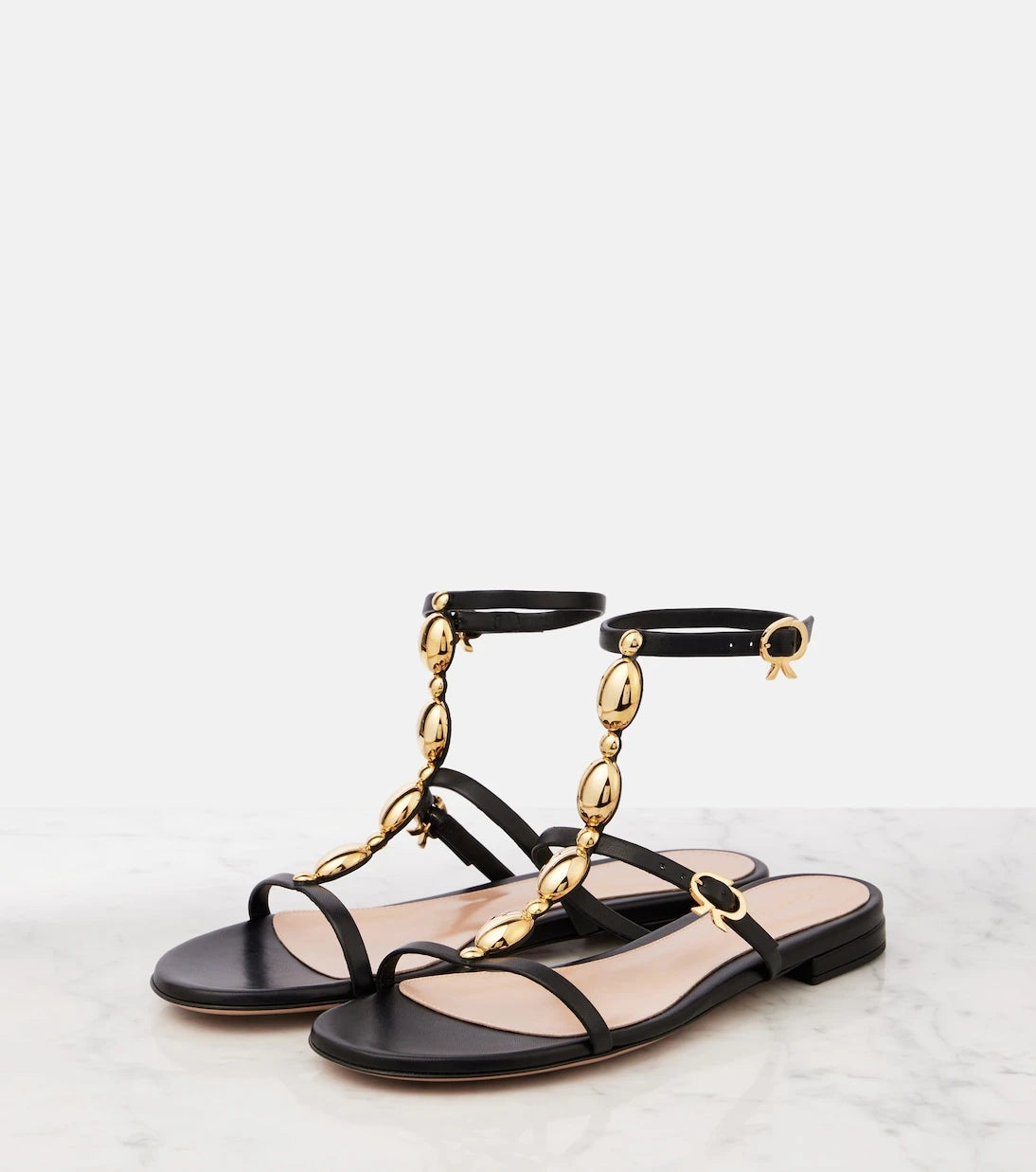 Gianvito Rossi - Embellished leather sandals