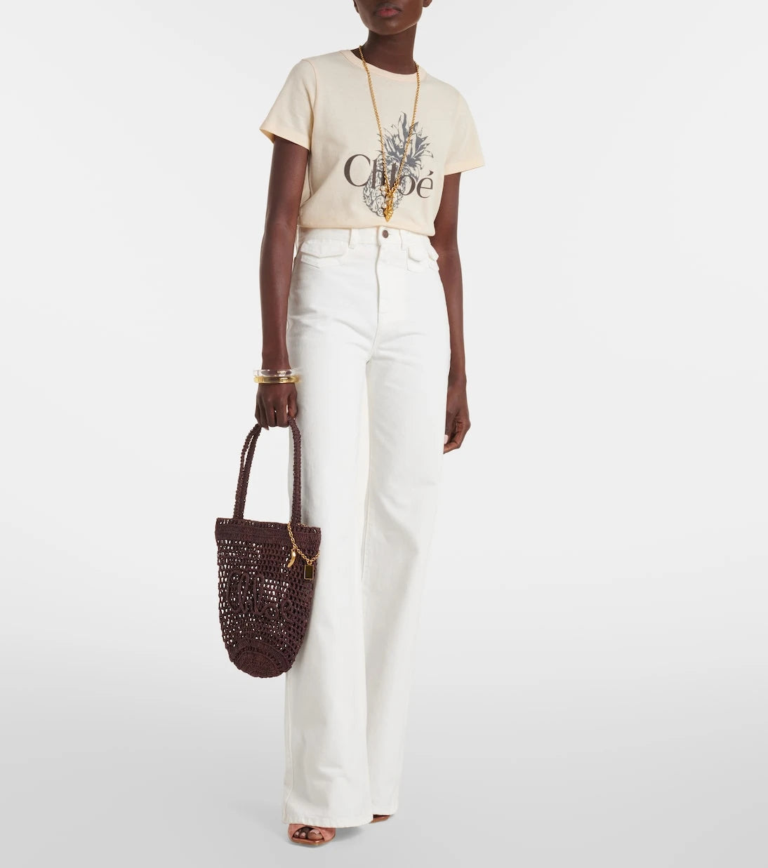 Chloé - Logo cotton jersey T-shirt