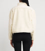 Skims Ivory Teddy Boxy Zip-Up Jacket
