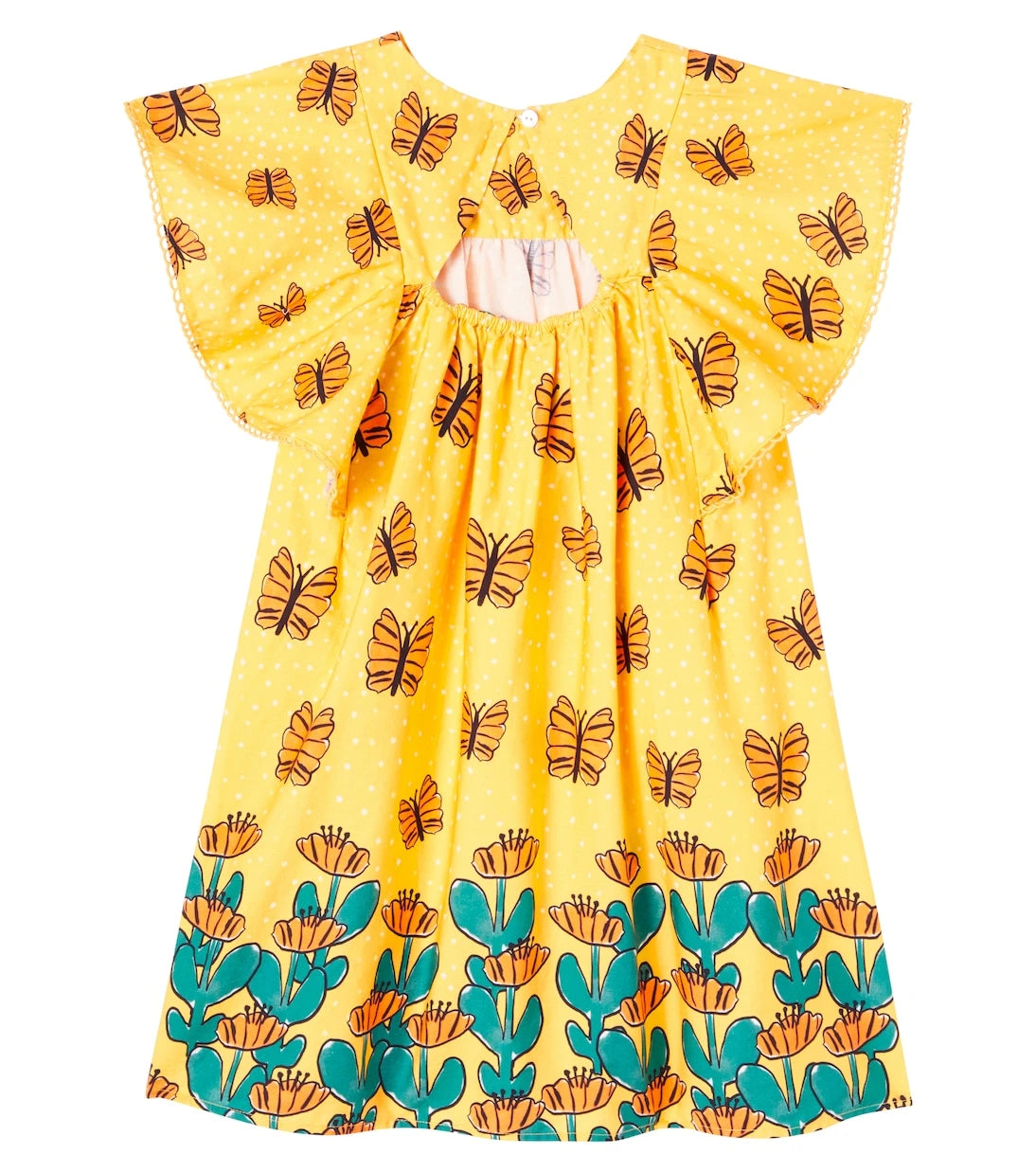 Fábula - Printed ruffled cotton dress