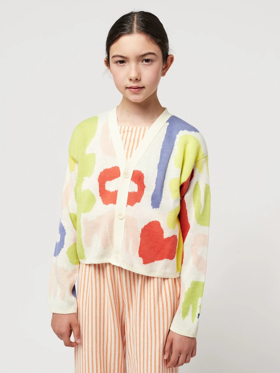 Bobo Choses - Carnival jacquard cotton cardigan